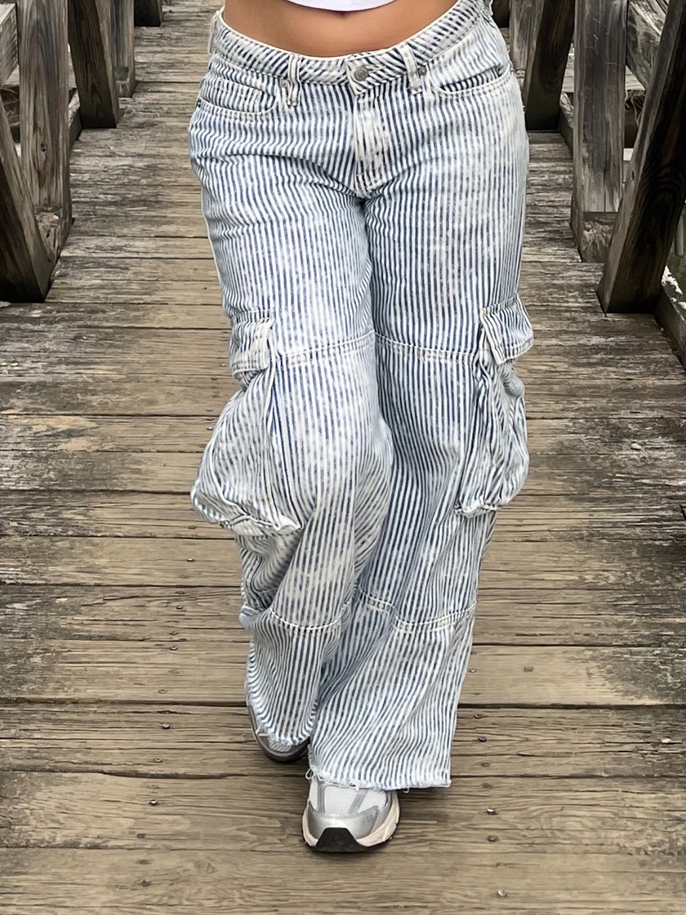 Wild fable cargo striped jeans size 2R